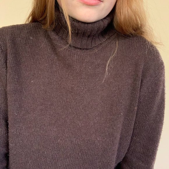 Brown Long Sleeve Turtleneck - Picture 8 of 9